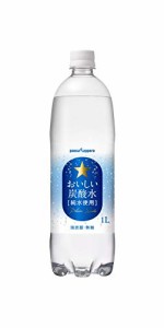 ポッカサッポロ おいしい炭酸水 1L×12本