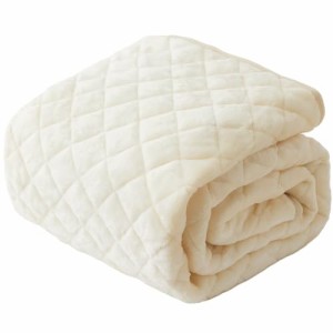 mofua 敷きパッド シングル 冬 mofua あったか しきぱっと 敷き毛布 アイボリー もふもふ マイクロファイバー 洗える 50010108