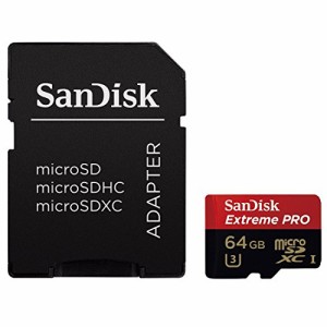 SanDisk/サンディスク Extreme Pro UHS-I(U3)対応 microSDカード 64GB 633倍速(95MB/s) SDSDQXP-064G-G46A