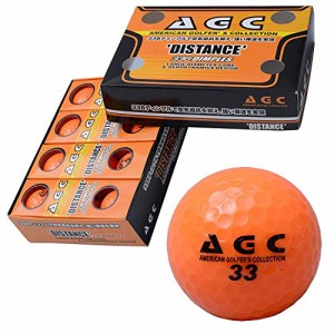 LEZAX(レザックス) ゴルフボール AGC 2ピース 1ダース(12個入り) ネオンオレンジ AGBA-4714