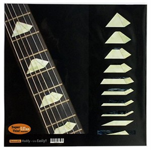 Jockomo ピラミッド/ホワイトパール ギターに貼る インレイステッカー