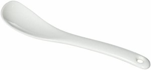 白山陶器 デザートスプーン 白 (約)14.5×3.5cm 白磁 波佐見焼 日本製