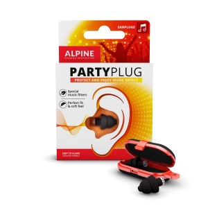 ALPINE HEARING PROTECTION イヤープラグ 耳栓 テレワーク/在宅勤務 消音 アルパイン PartyPlug ブラック