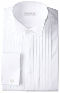 ドレスコード101 ワイシャツ 結婚式・パーティ・おめでたい日に ウィングカラー 長袖シャツ 冠婚葬祭 新郎 ウェディング SHIRT-40XX メ
