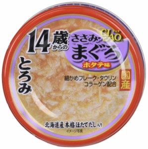 チャオ (CIAO) とろみ 14歳からのささみ・まぐろ ホタテ味 80g 24個セット