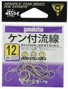 がまかつ(Gamakatsu) ケン付流線 フック 白 12号 釣り針