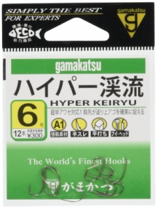 がまかつ(Gamakatsu) シングルフック A1 ハイパー渓流 茶 6号 12本 67530