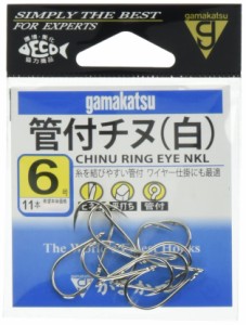 がまかつ(Gamakatsu) カン付チヌ フック 白 6号 釣り針