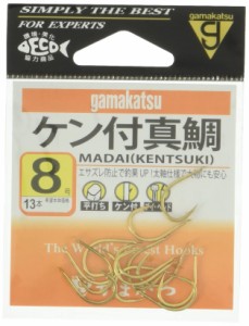 がまかつ(Gamakatsu) ケン付真鯛 フック 金 7号 釣り針