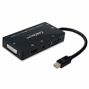 CableDeconn Mini Displayport HDMI VGA DVI 変換 アダプター 4in1 変換 ケーブル マルチハブ 変換 ケーブル thunderbolt 2 ドック 音声