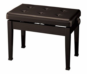 アルプス ピアノベンチ 日本製ピアノ椅子(高低自在タイプ)A-60 ブラック