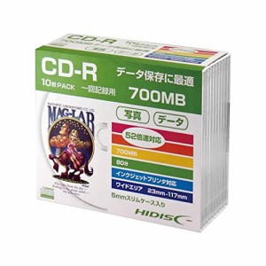 HI DISC HIDISC CD-R データ用 700MB 52倍速対応 10枚 5mmSlimケース入り