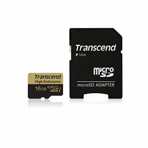 トランセンド 高耐久 microSDカード 16GB MLCフラッシュ搭載 ドライブレコーダー セキュリティカメラ用 SDカード変換アダプタ付【データ