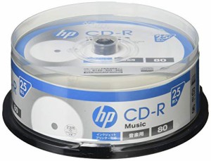 hp(ヒューレット・パッカード) 音楽用CD-RA ホワイト・ディスク(SPケース) 25枚