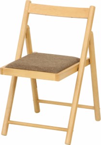 [送料無料]不二貿易 折りたたみチェア 椅子 幅43×奥行53×高さ70cm ナチュラル 木製 コン