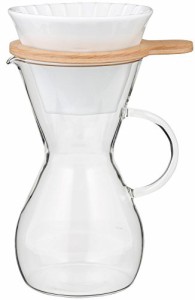 iwaki(イワキ) 耐熱ガラス コーヒーカラフェ ＆ ドリッパー セット SNOWTOP 600ml K8694T-M