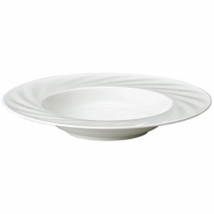 NARUMI(ナルミ) スープ皿 センスホワイト 24cm パスタ皿 リムプレート ホワイト おしゃれ 電子レンジ温め・食洗機対応 51800-5776