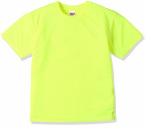 ユナイテッドアスレ 4.1オンス ドライ アスレチック Tシャツ 590002 キッズ 111 蛍光イエ ロー 130