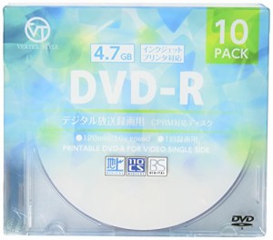 VERTEX ヴァーテックス D V D-R 地上デジタル放送録画用 120分 4.7GB 16倍速 10枚スリムケース DR-120DVX.10CA