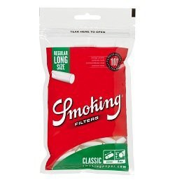 smokingスモーキング クラシック レギュラー ロング フィルター 100個入り ×4 手巻きタバコ 喫煙具