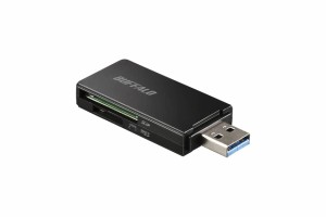 バッファロー BUFFALO USB3.0 microSD/SDカード専用カードリーダー ブラック BSCR27U3BK