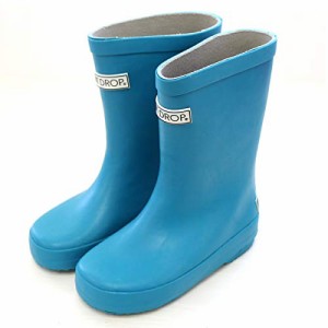 アミアミ レインブーツ キッズ ジュニア 子供 雨 雨具 梅雨 防水 レイン 通学 QH001 (16.0cm, ターコイズブルー)