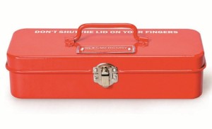 MERCURY マーキュリー ミニツールボックス 工具箱 筆箱 RED レッド