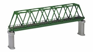 TOMIX Nゲージ 単線トラス鉄橋 F 深緑 PC橋脚 2本付 3033 鉄道模型用品