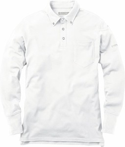 EVEN RIVER NR406 06 ソフトドライポロシャツ(長袖) ホワイト LLサイズ