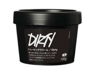 LUSH ラッシュ Dirty ダーティ シェービングクリーム 自然派化粧品 敏感肌 にも カミソリ負けから守る オーツミルク 髭 メンズ 天然成分 