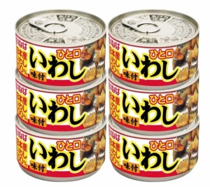 いなば食品 いなば いわし味付 115g×6個 カン