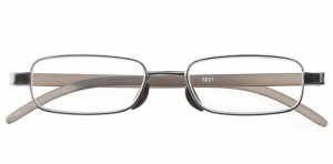 ULTRA Flat READER 超 薄型 軽量 老眼鏡 (専用スリムケース付き) メンズ ガンメタ +2.50 5621-25