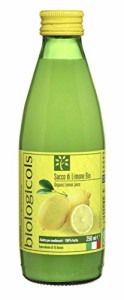 biologicoils シチリア産有機レモン15個分生搾りストレート果汁 250ml 有機JAS認証
