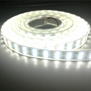 LEDテープ 防水 5M ホワイト 24V SMD5050 600連 高輝度 白ベース 船舶照明 屋外照明 led間接照明 カバー付