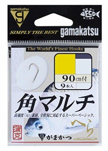 がまかつ(Gamakatsu) 糸付 A1角マルチ(白)90cm 4号-ハリス0.6. 11902-4-0.6-07