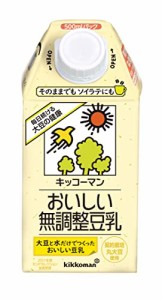 キッコーマン おいしい無調整豆乳 500ml×12本