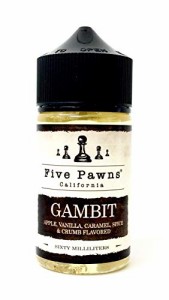 Five Pawns から人気フレーバーの60mlがリリース。コスパが高くなりました！電子リキッド (「Gambit」 60ml)