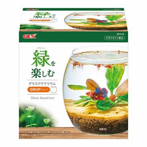 GEX AQUARIUM グラスアクア ドロップ 水草 多肉植物 コケリウム テラリウム ガラス製 約2.2L