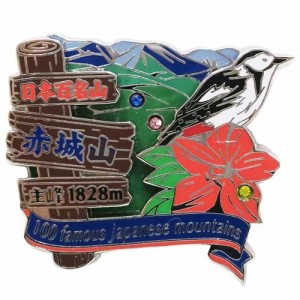 日本百名山ピンバッジ2段 ピンズ/赤城山 エイコー トレッキング 登山 グッズ 通販