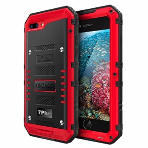 KINDAGO【正規品】i Phone7 plus/i Phone8 plus 防水ケース 防水等級IP68 完全防水 水中撮影 多機能スマホケース 防水、防埃、防塵、耐衝