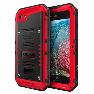 KINDAGO【正規品】i Phone7/i Phone8 防水ケース 防水等級IP68 完全防水 水中撮影 多機能スマホケース 防水、防埃、防塵、耐衝撃カバー 