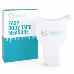 身体測定メジャー　プッシュボタン自動巻き取りメカニズム　ウエ スト、胸囲、腕周りなどのサイズ変化を簡単かつ正確に測れます