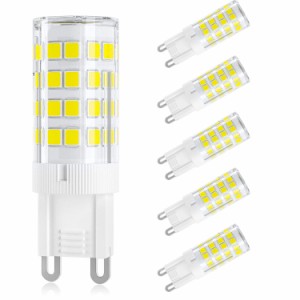 DiCUNO LED電球 G9口金 セラミックス LEDランプ 調光不可能 3W 320lm 全方向照明 6000K 昼白色 30Ｗハロゲンランプ相当 6個セット