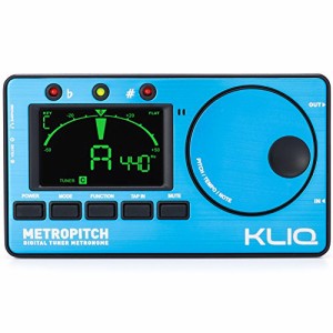 KLIQ Music Gear - 全楽器用メトロノームチューナー - ギター、ベース、バイオリン、ウクレレ、とクロマチックチューニングモード - トー