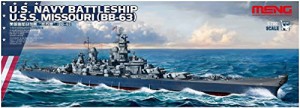 [送料無料]モンモデル 1/700 アメリカ海軍 戦艦 ミズーリ BB-63 色分け済みプラモデル 