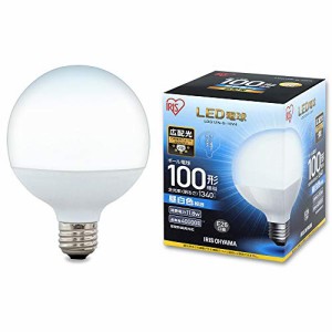 アイリスオーヤマ LEDボール球 口金直径26mm 100W形相当 昼白色 広配光タイプ 密閉器具対応 LDG12N-G-10V4