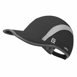 GADIEMKENSD 折りたたみ メッシュ スポーツ キャップ 反射ストライプ 通気性よい ランニング帽 野球帽子 Running Cap ゴルフ ハンチン