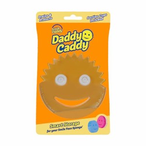 Scrub Daddy スポンジホルダー ？ Daddy Caddy ？ シンクスポンジホルダー 吸盤付き スマイリーフェイススポンジ用 ？ シンクオーガナイ