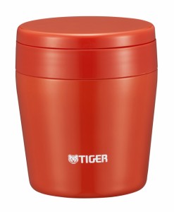タイガー 魔法瓶 真空 断熱 スープ ジャー 250ml 保温 弁当箱 広口 まる底 チリレッド MCL-B025-RC Tiger
