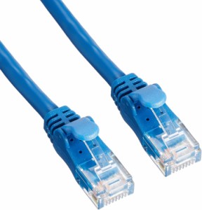 エレコム LANケーブル CAT6A 15m 爪折れ防止コネクタ cat6a対応 やわらか ブルー LD-GPAYC/BU15